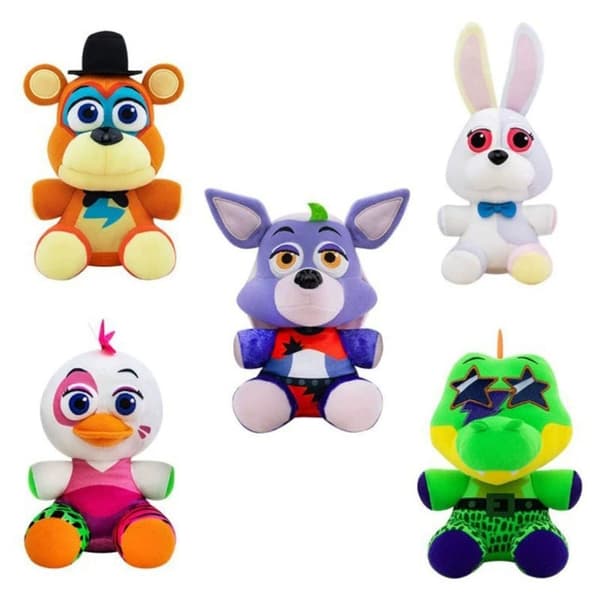 Plush Five Nights Pizza Plex-Glamrock Freddy Samlarobjekt Leksak 1 st