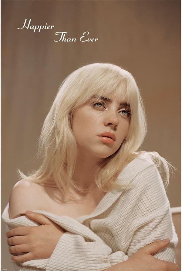 Pyramid International Billie Eilish (Happier Than Ever) Maxi Poster - Premiumkvalitet 30*40cm Väggkonst för Sovrum, Kontor eller Sovsal