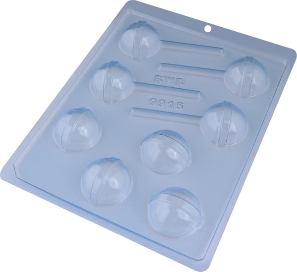 Pralinform Godis Klubba - Lollipop - Sjokoladeform - BWB 9915 Transparent transparent