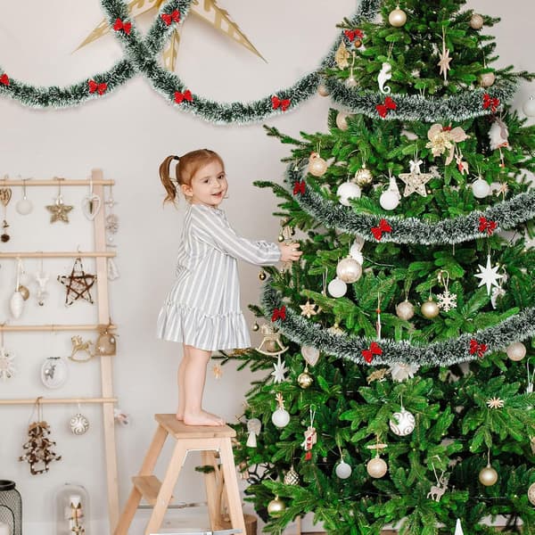 Stykker Kunstig Juletræsgirlande Mørkegrøn