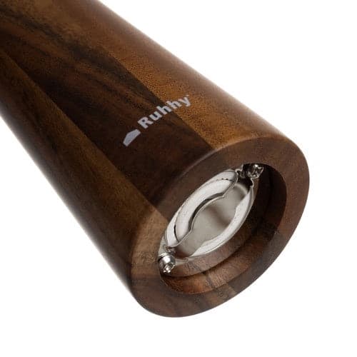 Salt and Pepper Mill Set 2-pack Acacia Wood 21 cm Ceramic Grinder 1000