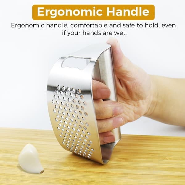 Hvidløgspresser i Rustfrit Stål – Ergonomisk, Effektiv & Holdbar Sort Svart one size
