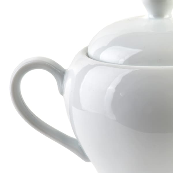 Sukkerskål porcelæn Mondex BASIC 11x17,5x11,5 cm hvid 1 stk