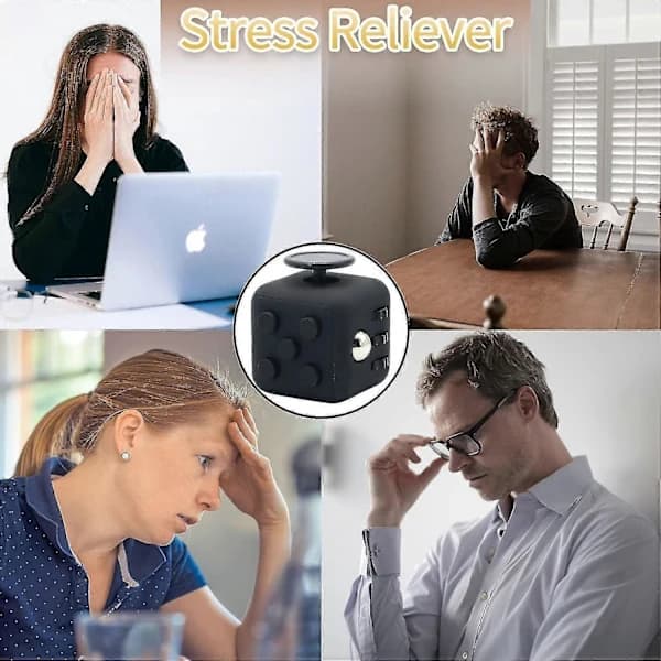 3 stk Fidget Toy Terning Legetøj Sensorisk Legetøj Stresslegetøj Angstlindringslegetøj Fingerlegetøj Til Legetøj[CO]