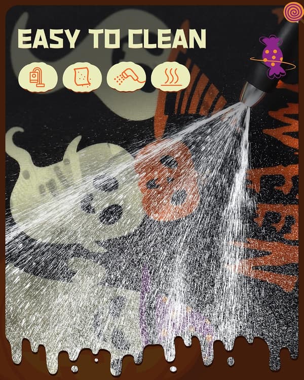 60x40cm Halloween-dørmatte for innendørs og utendørs, morsom velkomstmatte-2