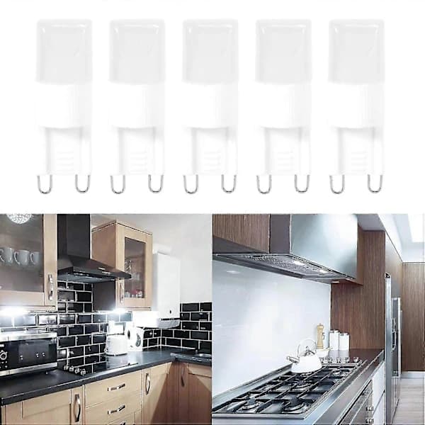 10x G9 1w LED Høyeffektslampe Varmhvit 3500 K