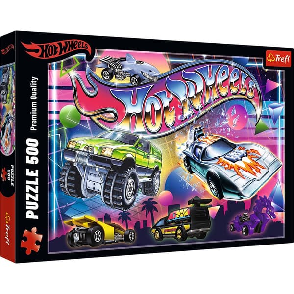 Hot Wheels-puslespill, 500 biter, 48x34 cm