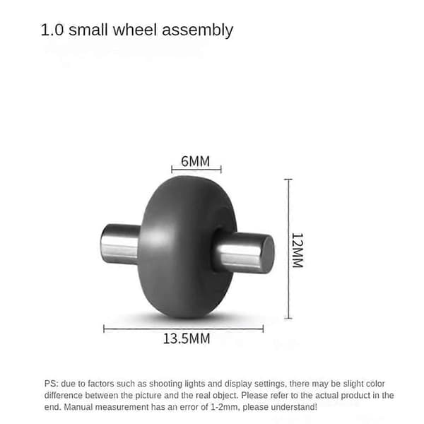 Axles & Rollers for Floor .0 Vacuum Cleaner Motorized Nozzles Small Axle Replacement Wheels (FMY) Gray Gray