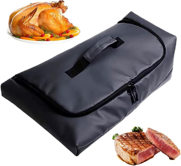 Churrasco Resting Lid with Zipper, BBQ Meat Rest, Food-Grade Portable Kitchen Accessory for Grilling