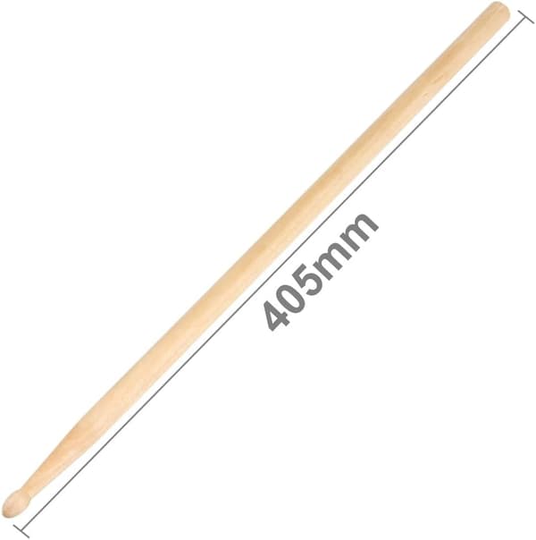 Drumsticks 5A, Classic Maple Drumsticks, Maple Wood Drumsticks, Wood Tip Drumsticks for Students and Adults