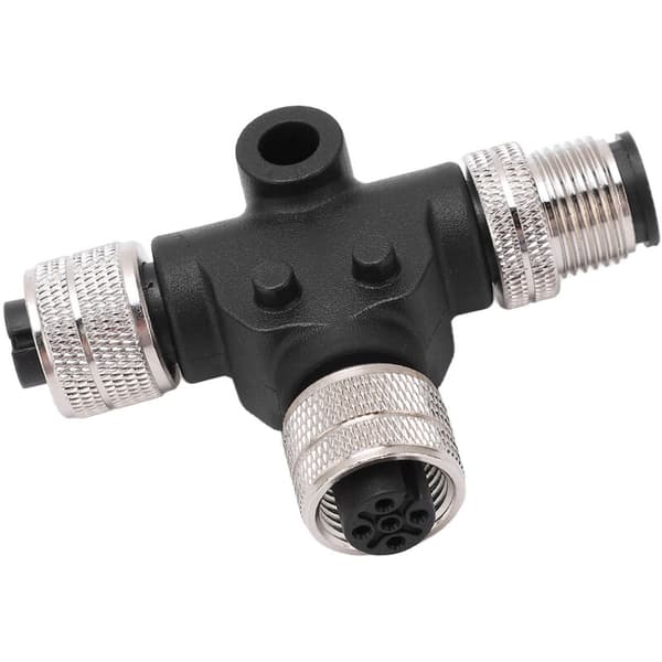 T-connector for NMEA 2000 M12 Thread 5 Pin IP67 Waterproof for Lowrance Network
