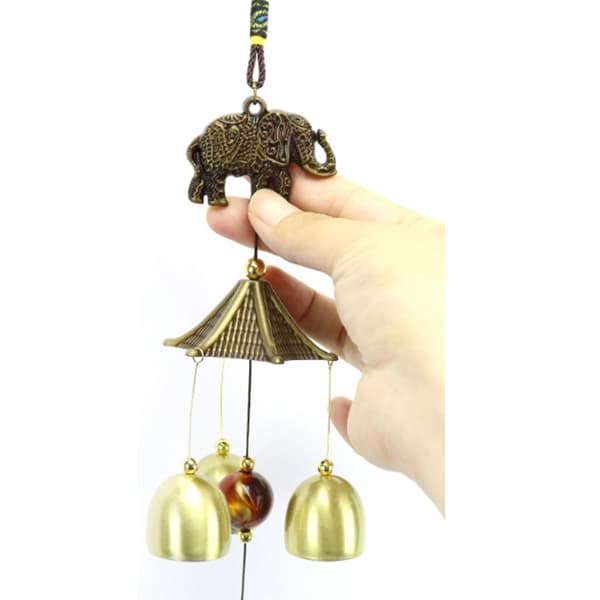 Klassisk Vindklokke (Elefant) i Bronze