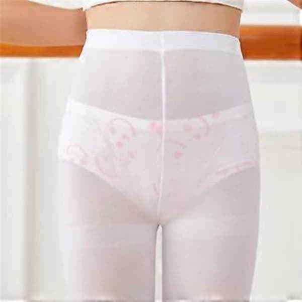 Vita Barn Jenter Fløyel Ballett Tights Dansestrømper Mikrofiberstrømper Profesjonell Dans L,A