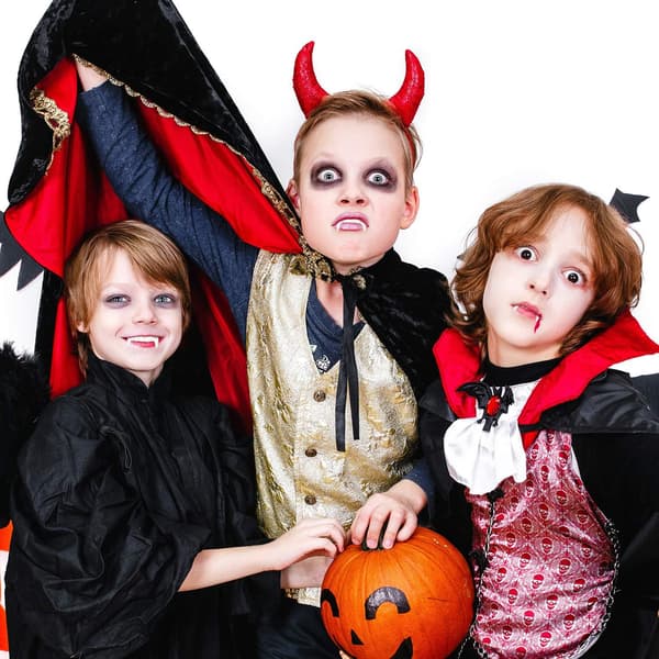 Halloween vita tänder huggtänder tänder, kostym, rolig Halloween-klänning