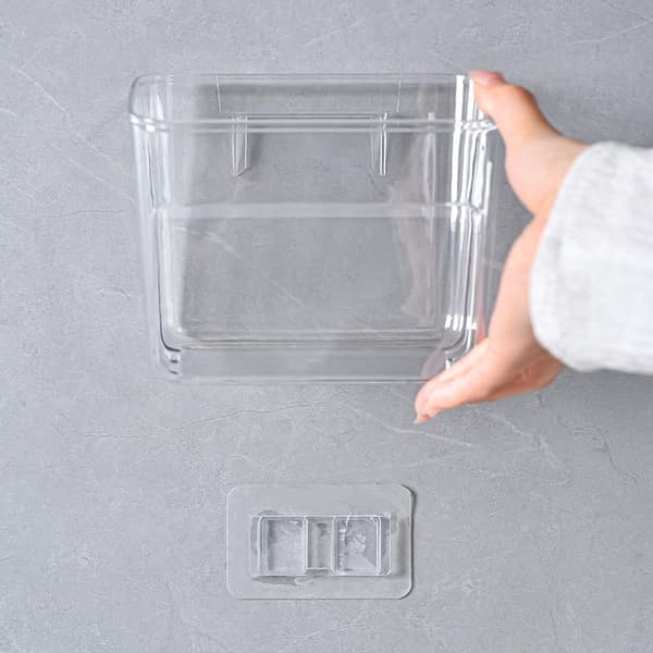 3-pack Storage Organizer, Wall Mounted Kitchen Storage Box, for Cabinets, Pantries, and Drawers