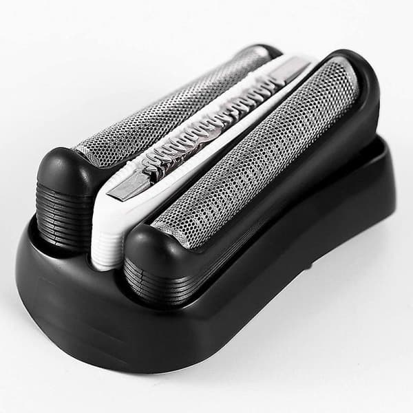 2 stk 32b barberblader kompatible med Braun Series 3, erstatningsfolie og kutter svart ingen