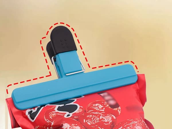 Poseklemmer 6-pak - Farvede clips til madposer 218
