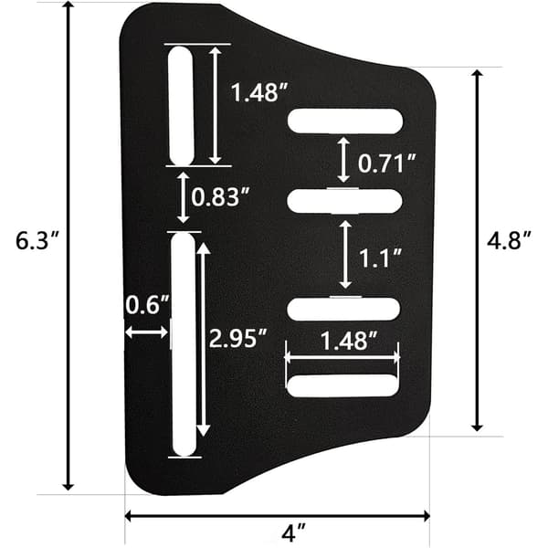 Headboard Bracket Adapter, Headboard Hardware for Metal Bed Frame, Headboard Mounting Kit