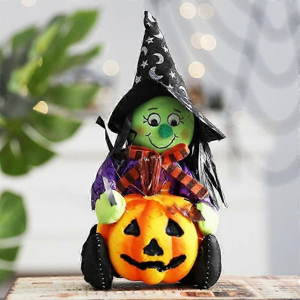 |NN| Halloween-pynt Spøgelse Græskar-pynt til Halloween-fest Hjemmekontor Skrivebordsdekoration Græskarhåndværk Børnegave