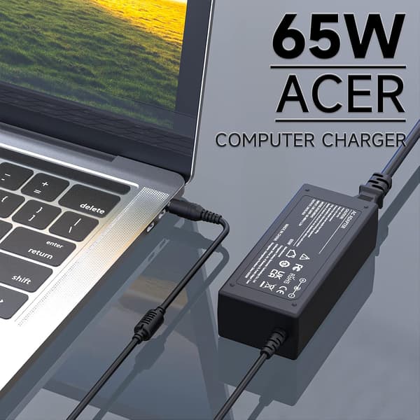65W 19V 3.42A strømadapter (5.5 X 1.7mm) for Acer Aspire 3 5 E3 E5 V5 S3 R3 5250 PC Laptop