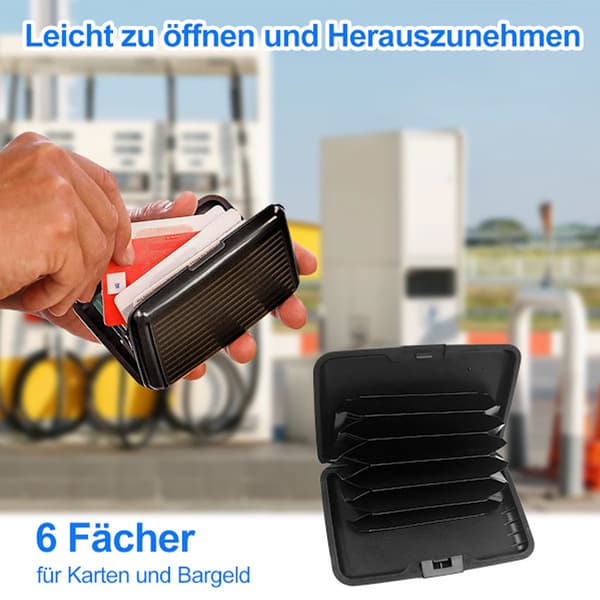 Møntlomme og RFID-beskyttelse, Aluminium Kortholder, 2-pak