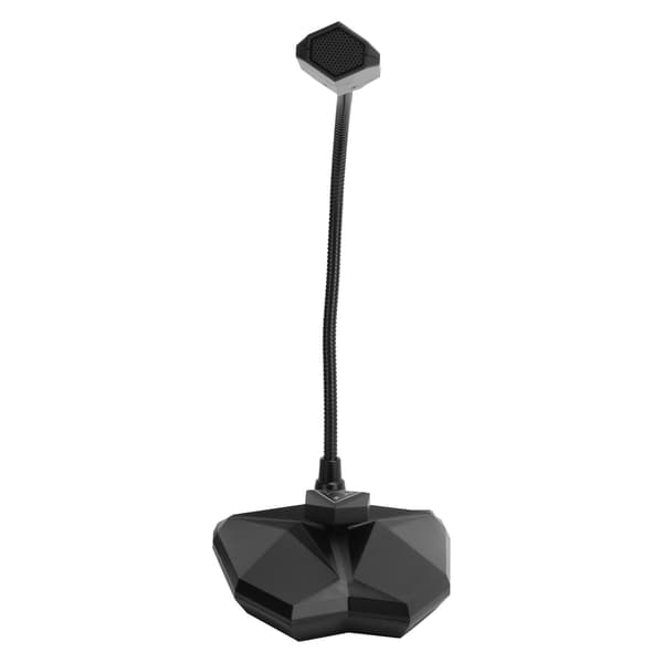 G35 Wired Computer Microphone Condenser with RGB Indicator Live Chat Mic for Win10/8/7/Vista Black