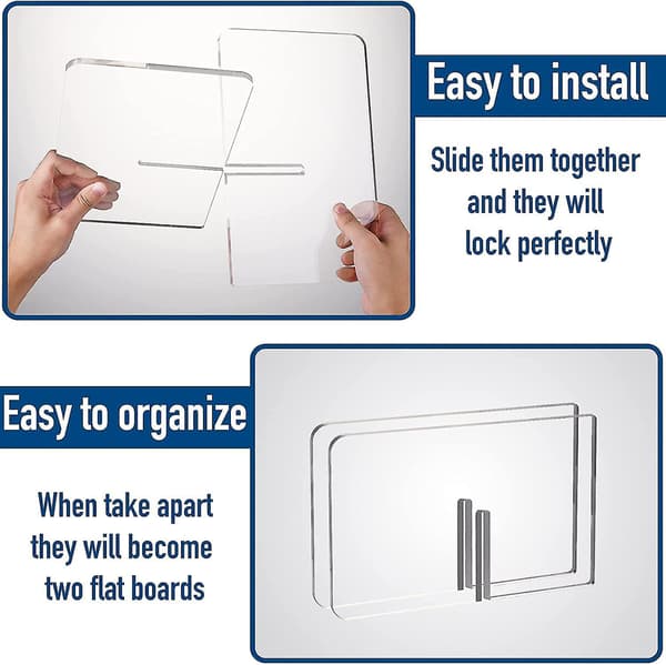 Acrylic Clear Book Stand, Open Large Book Display Stand Transparent, Sturdy Book Stand for Art