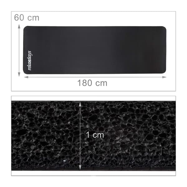 Joogamatto 1 cm paksu yksivärinen
