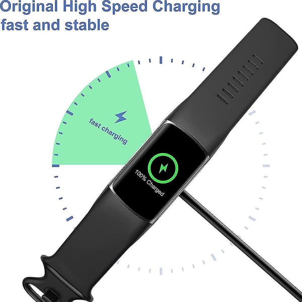 Charger for Fitbit Charge 5/Luxe, Smartwatch Portable 50 cm Wireless Magnetic Fast Charging Cable