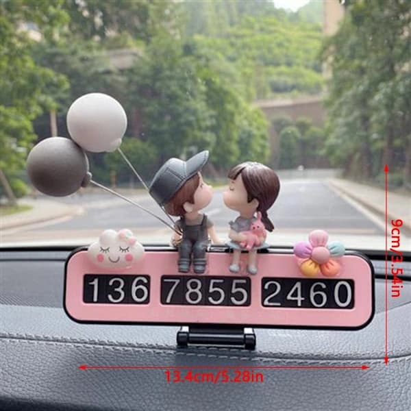 Temporary Parking Sign with Couple Action Figures, Ornament 6