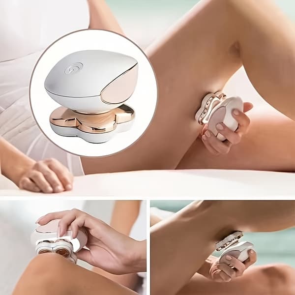 Epilator, elektrisk barbermaskin, 4 blader, 360° rotasjon, for helkroppstrimming