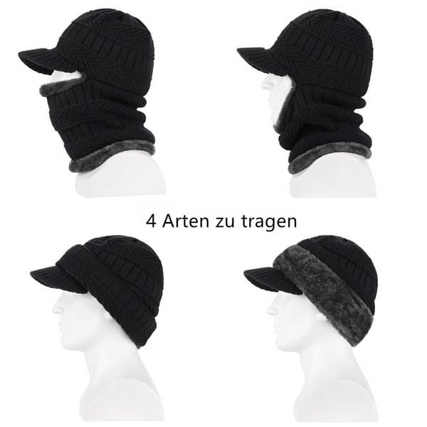 Balaclava vinterbalaclava jakke med fleksibel hals supervarm