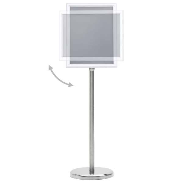 vidaXL Skiltstander A4 sølv aluminiumslegering Silver silver