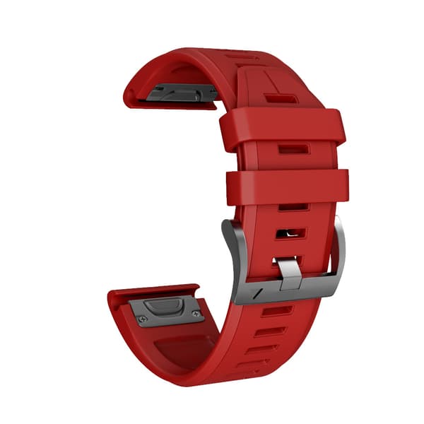 (Sort) 5X-rem med fjederlås, 22 mm Easy Fit-silikonerem
