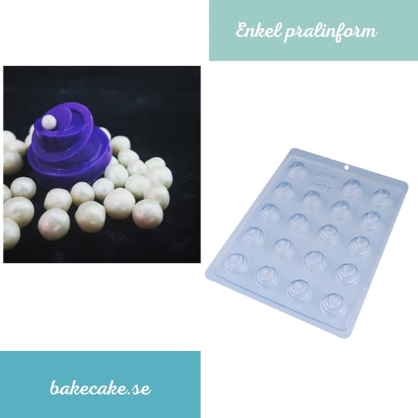 Pralineform Kuppel Chokoladeform - Elegant Dessert - BWB 9531 Transparent transparent