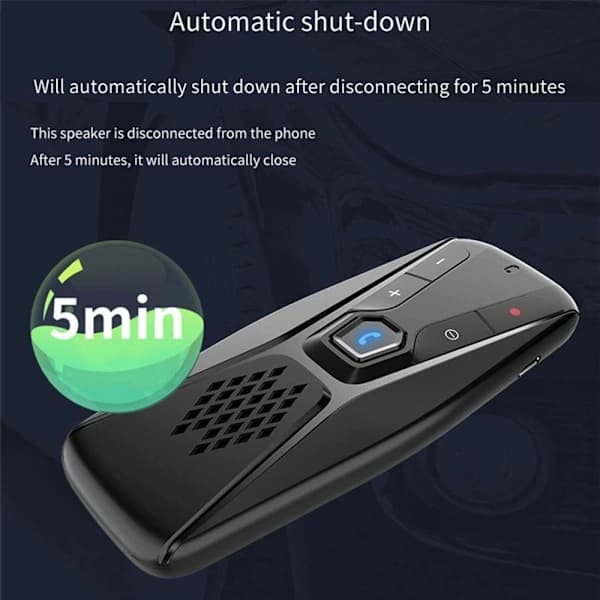 Innovative Visor Clip Speaker Ensures Crystal-Clear Calls, Automatic On/Off Maintains Efficiency All Day