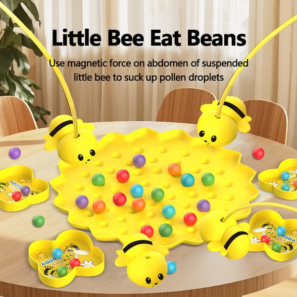 Small Bee Bean-Eating Toy - Educational Interactive Game for Kids, Motor Skills -FY-