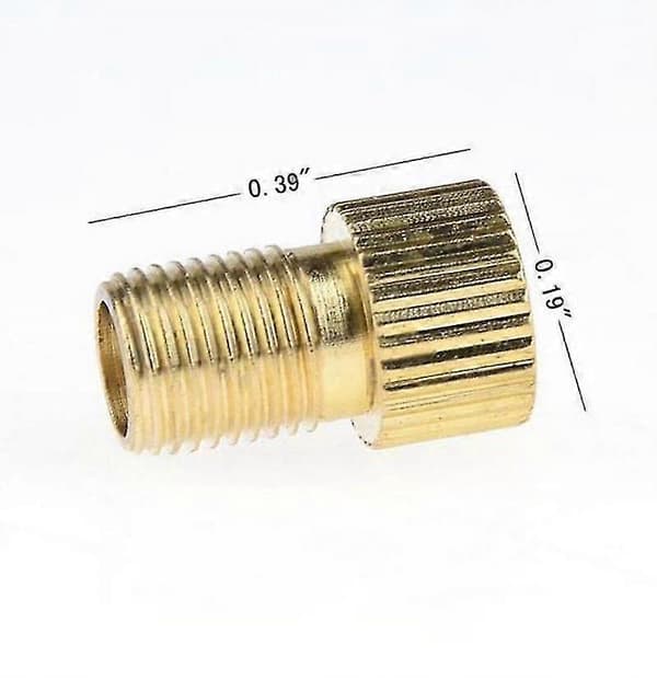 5 stk. Sykkelventiladapter Dv, sv (Dunlop, Fransk ventil) til Av (Bilventil) med Rin Sykkeltilbehør Sykkelventil db