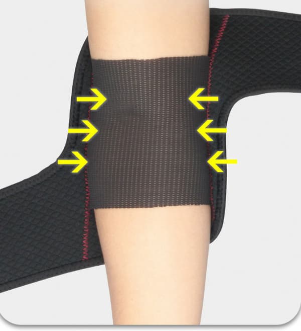 Breathable Compression Elbow Brace for Sports Brun