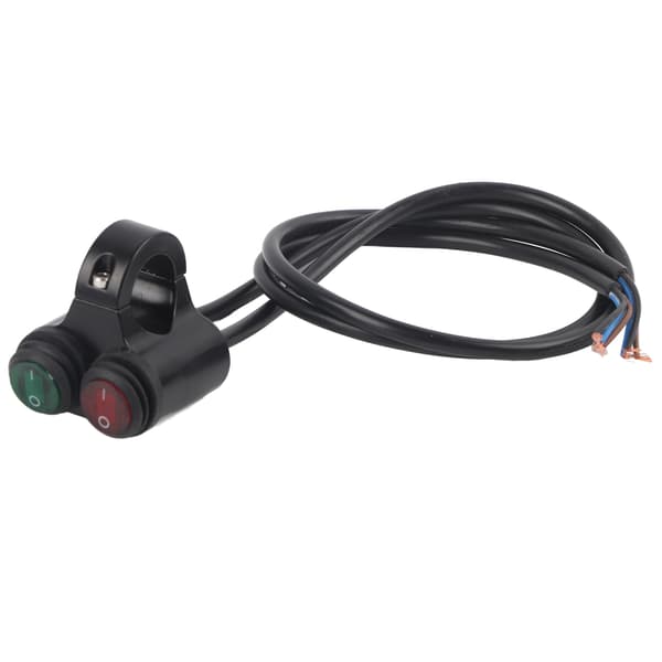 22mm Universal Motorcycle Handlebar Headlight Brake Fog Light Horn Double Button Switch Model D