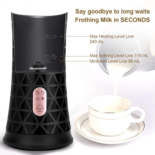 Automatic Electric Milk Frother, 500W, 240ml