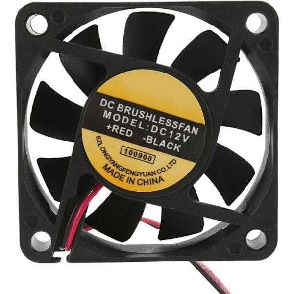 DC 12V 2-stifts fläkt 60mm x 15mm för PC Datorchassi CPU-kylare