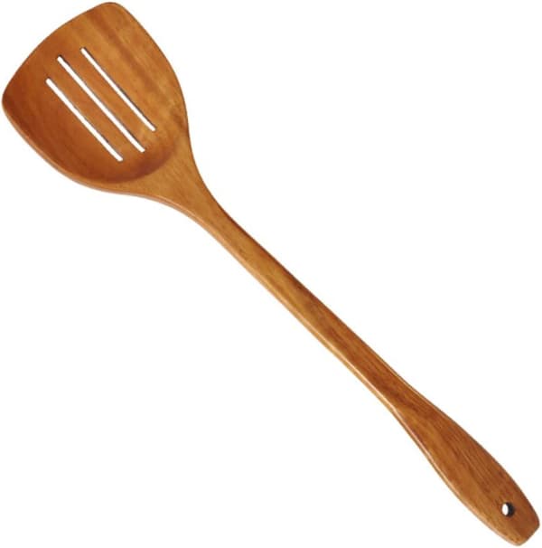 1 stk trespatel for matlaging, tre hull, non-stick