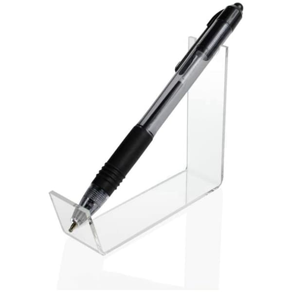 2 stk. Akryl Penholder Display Stativ, Organizer Transparent Penholder Børste Tørrestativ til Hjem Skole Kontor
