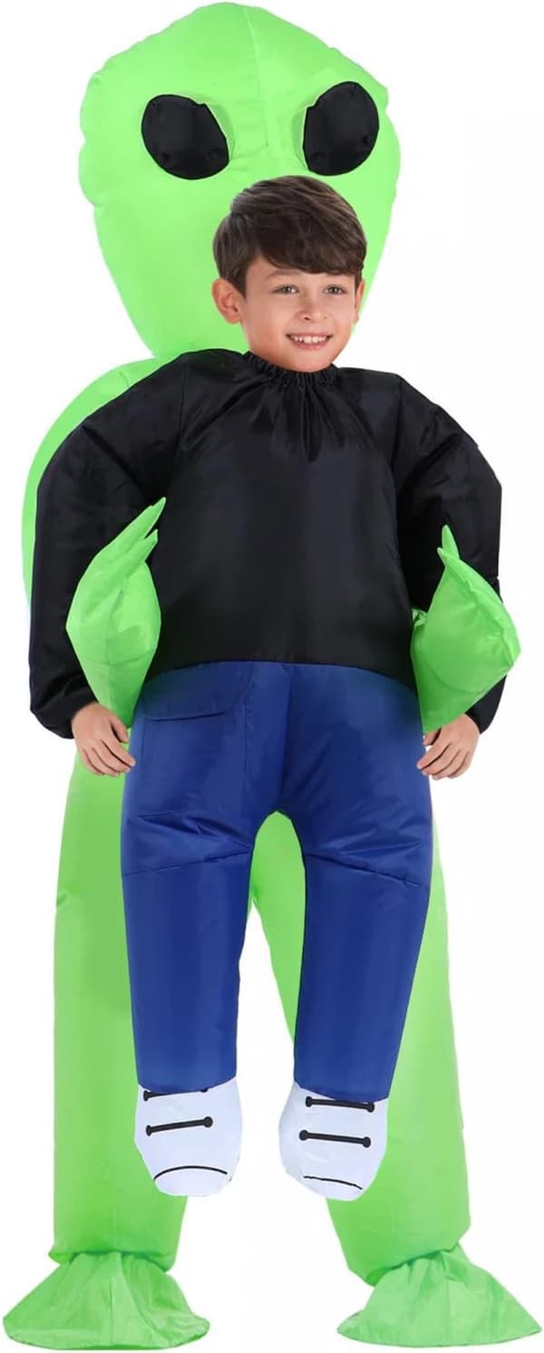 Oppblåsbar Alien-drakt for Halloween Cosplay