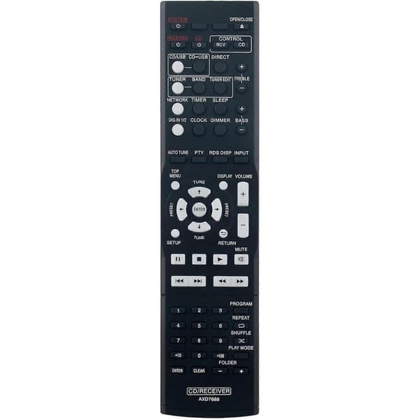 AXD7688 Erstatningsfjernkontroll Kompatibel med Pioneer AV-mottaker XC-P01 XC-P01DAB[LD]