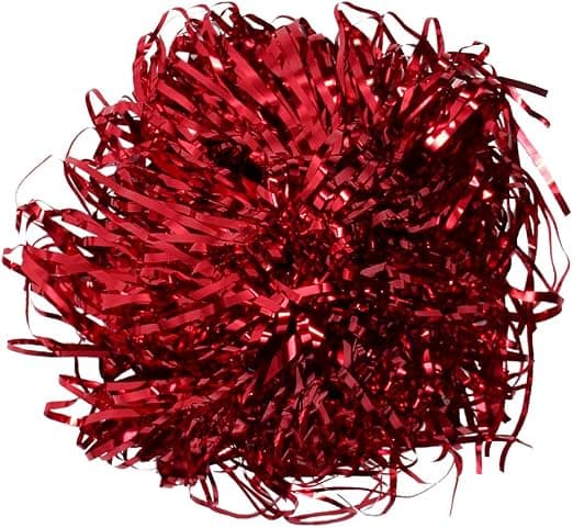 Metalliske glitter cheerleader pomponer i alle farver