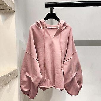 Dame Oversize Hettegenser Fritid Pullover Hettegenser Topp For Jente Kvinne Mor Elsker (M Rosa) Rosa M Pink M