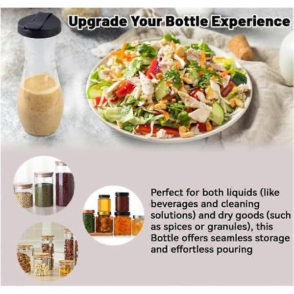 2-pak erstatningslåg til Good Seasons Dressing Mix, erstatningslåg til dressingflasker, salatdressingkrukke