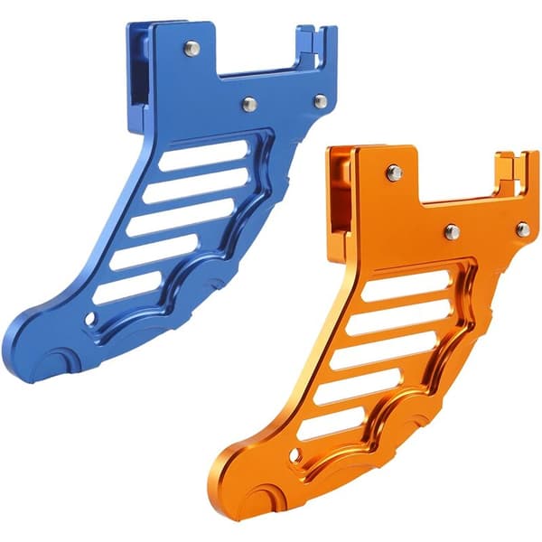 Passer til KTM 125 og andre 1-delte orange CNC-bagbremsebeskyttere